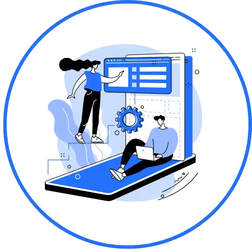 Audience targeting and customer analytics illustration featuring user segmentation, audience insights, engagement tracking, and digital marketing optimization.